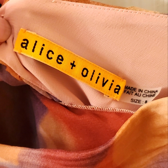 Alice + Olivia Silk Crepe Mini Dress - Picture 3 of 5